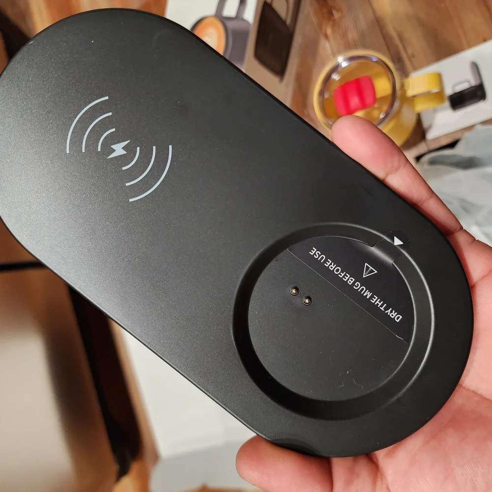 Smart Mug Warmer and Wireless Charger - Black